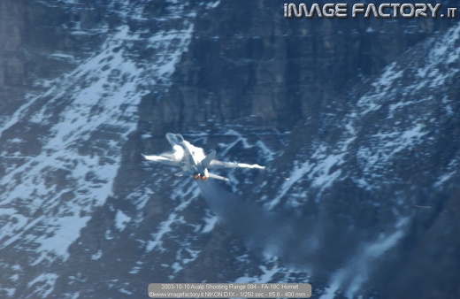 2003-10-10 Axalp Shooting Range 084 - FA-18C Hornet